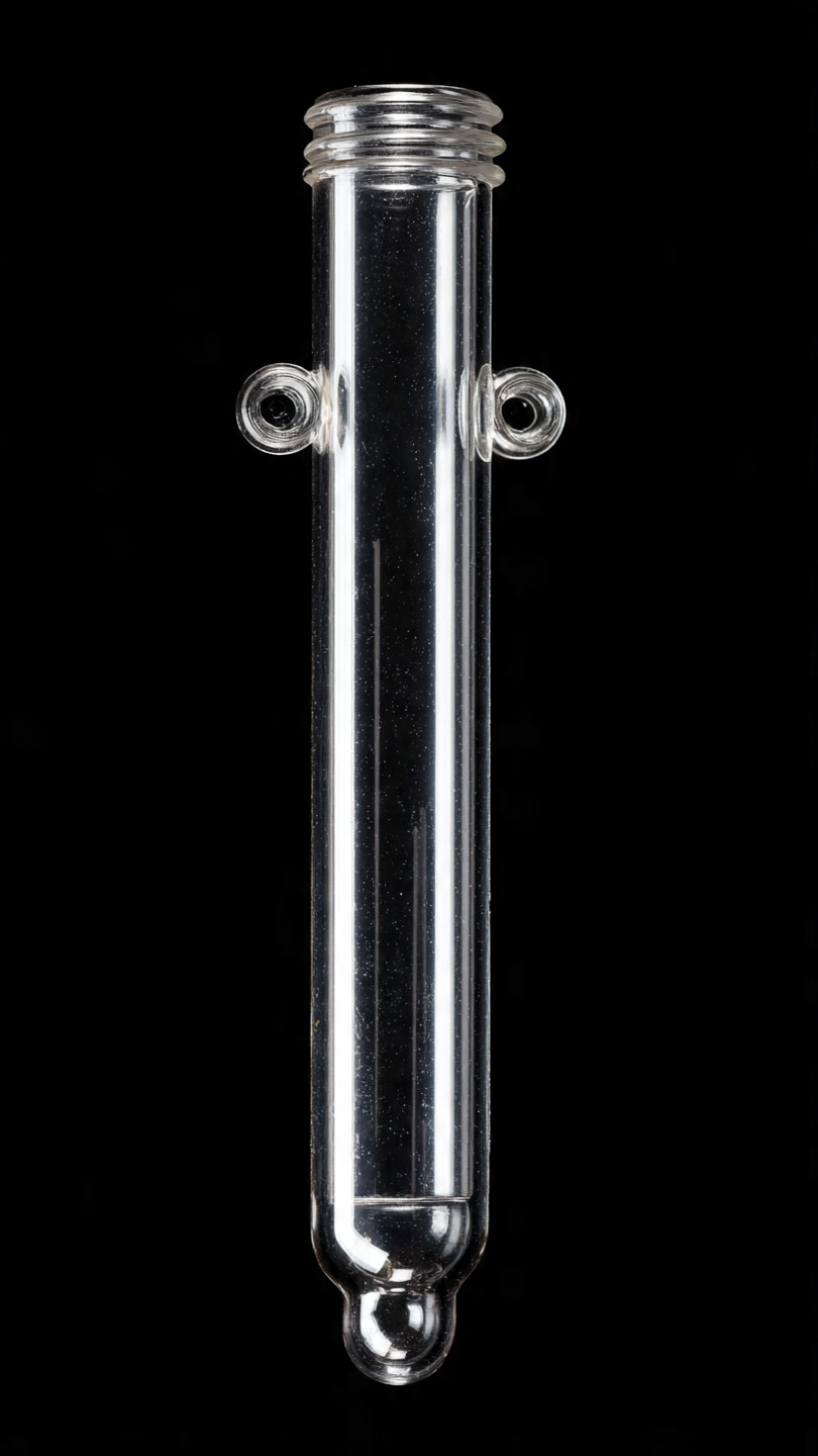 Absorption Tube, Calcium Chloride Straight Form, With One Bulb, Length 100mm, Dia. 12mm, Pk of 10