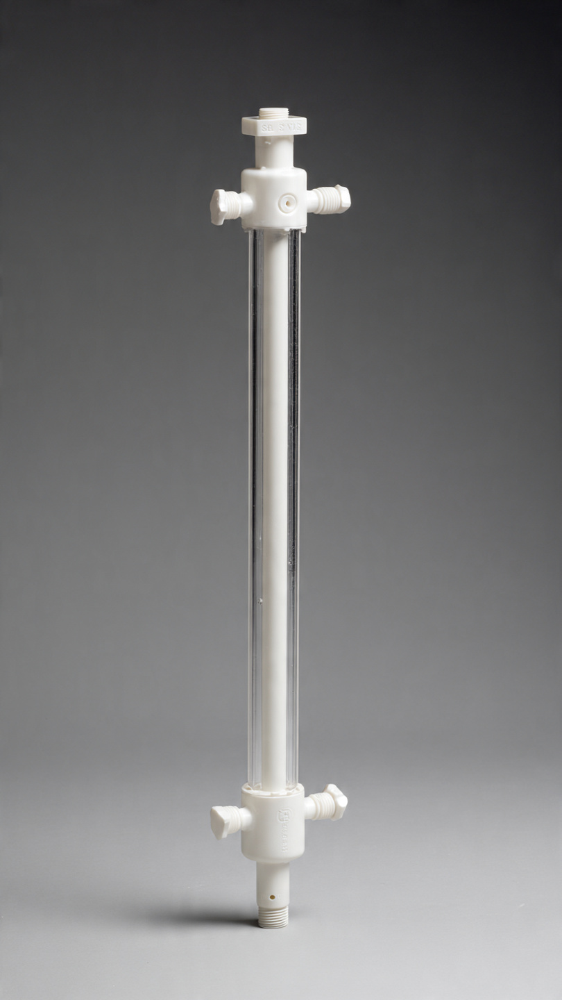 Absorption Column, Plain, PTFE Stopcock, (Lth250mm, Dia20mm), Pk of 1