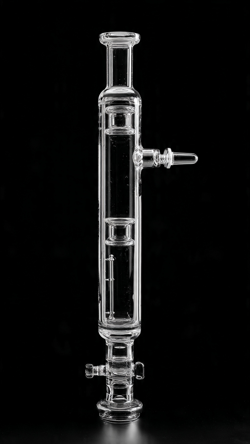 Absorption Column, Plain, Glass stopcock, (Lth200mm, Dia10mm), Pk of 1