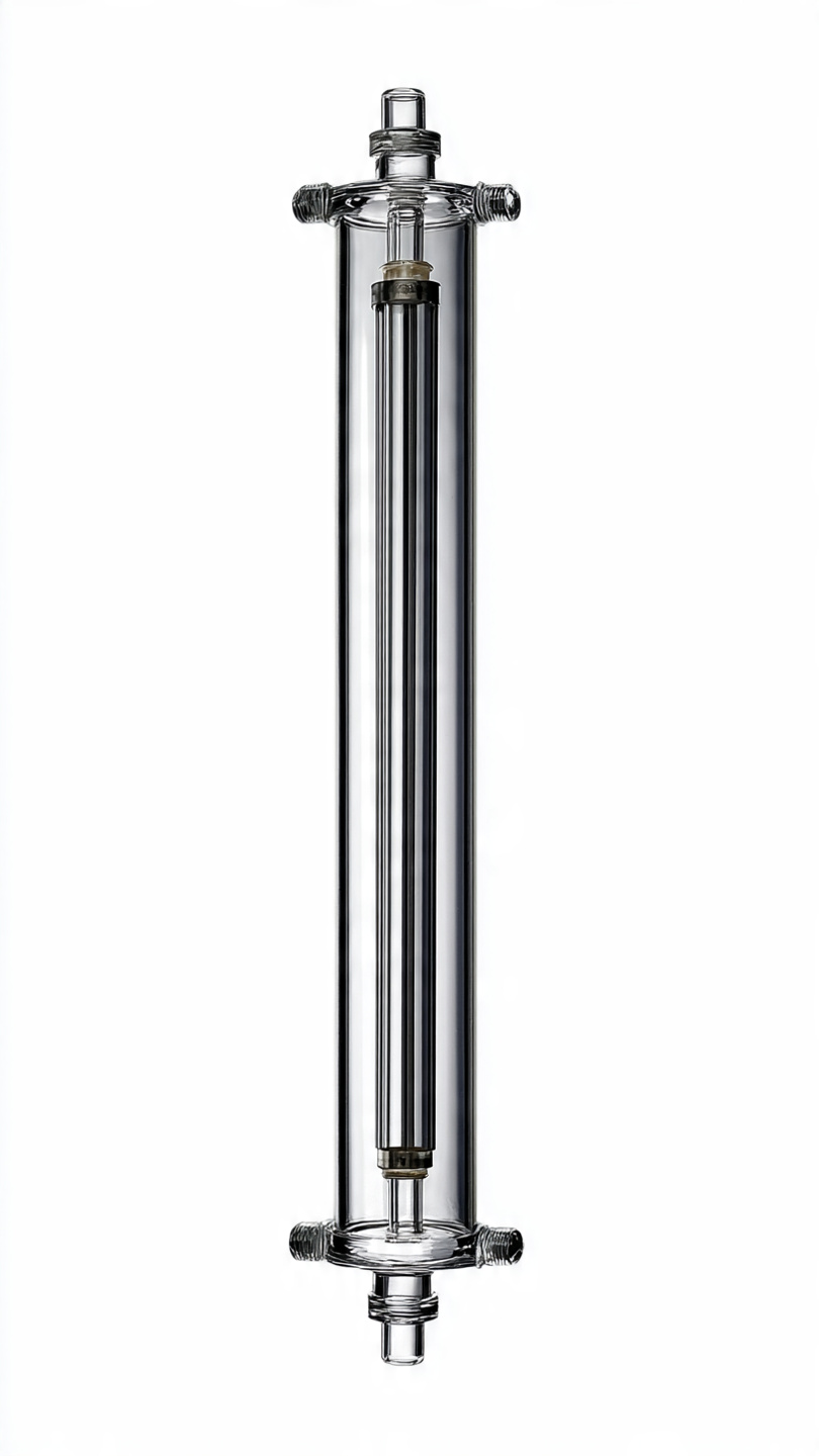 Absorption Column, Plain, Glass stopcock, (Lth600mm, Dia40mm), Pk of 1